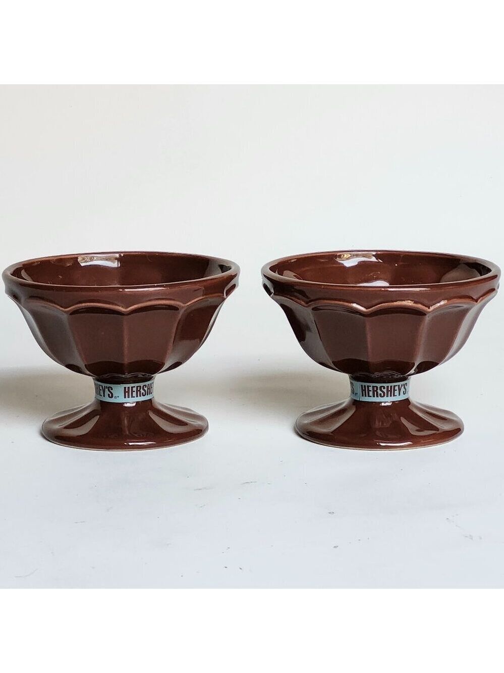 HERSHEY'S Chocolate Ice Cream Bowls PAIR Milk Chocolate x 2